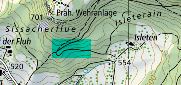 Koordinaten Karte Sissach