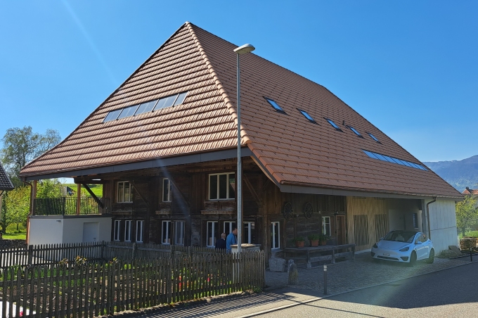 Gelungene Verbindung von Alt und Neu: Thomas Hofers umgebautes Bauernhaus.