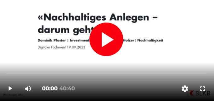 Video Nachhaltiges Anlegen